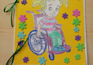 wykonanie książeczki przez dzieci - "Savoir -vivre wobec osób niepełnosprawnych"